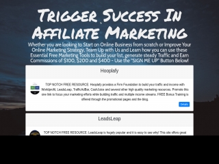 Trigger Success Free Affiliate