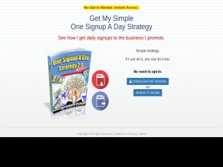 One Signup a day