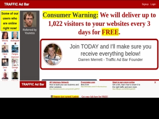 Traffic Ad Bar A brand new way to generate website